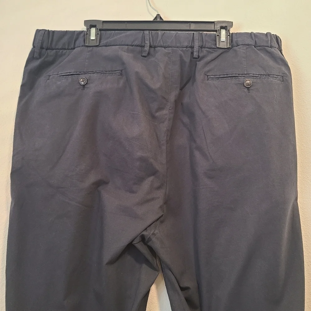 Todd Snyder Madison Black Brushed Cotton Trouser Pants